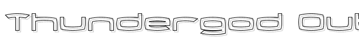 Thundergod Outline font